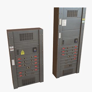 electrical boxes 3d obj