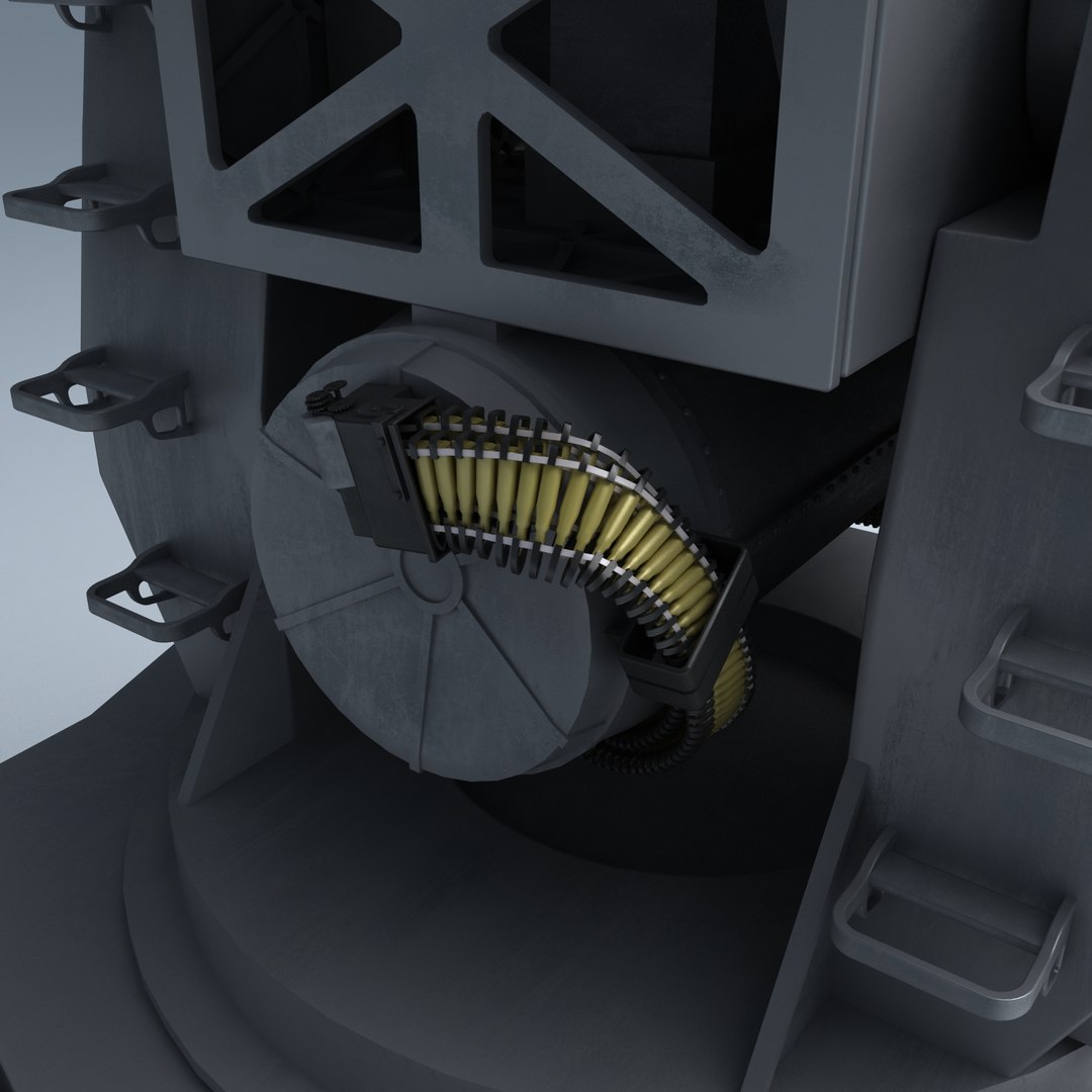 3d Model Ciws Phalanx Mk 15
