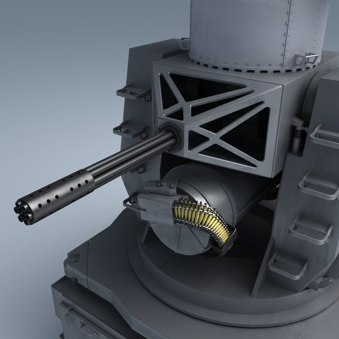 3d Model Ciws Phalanx Mk 15