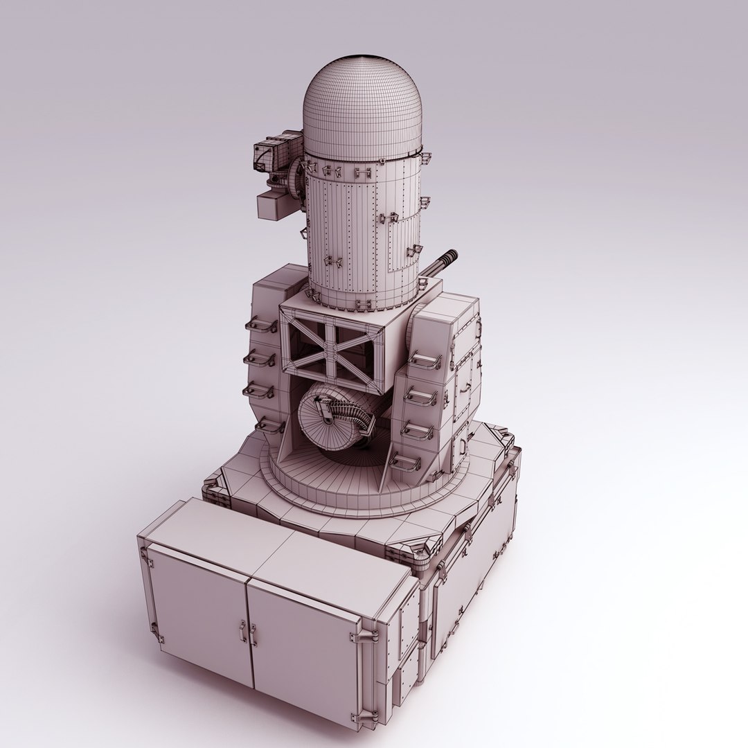 3d Model Ciws Phalanx Mk 15