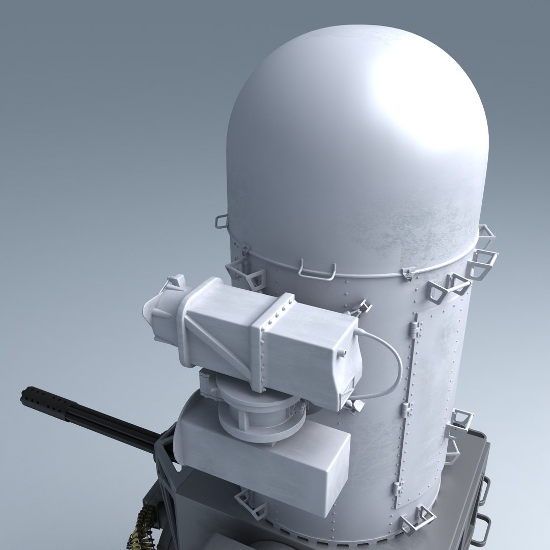 3d Model Ciws Phalanx Mk 15