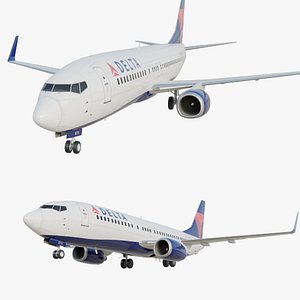 Delta Airlines Boeing 737-800 Realistic Jet Airliner Plane