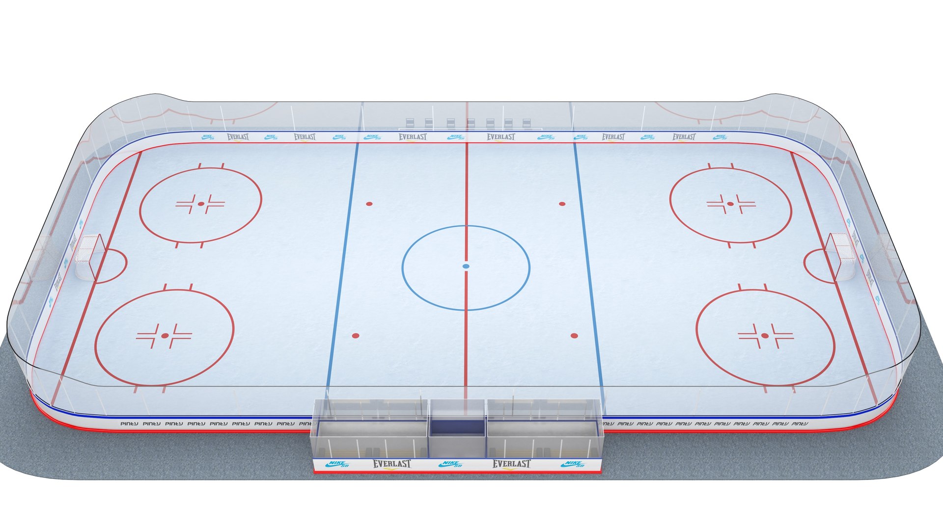 Ice Hockey Rink Model - TurboSquid 1739716