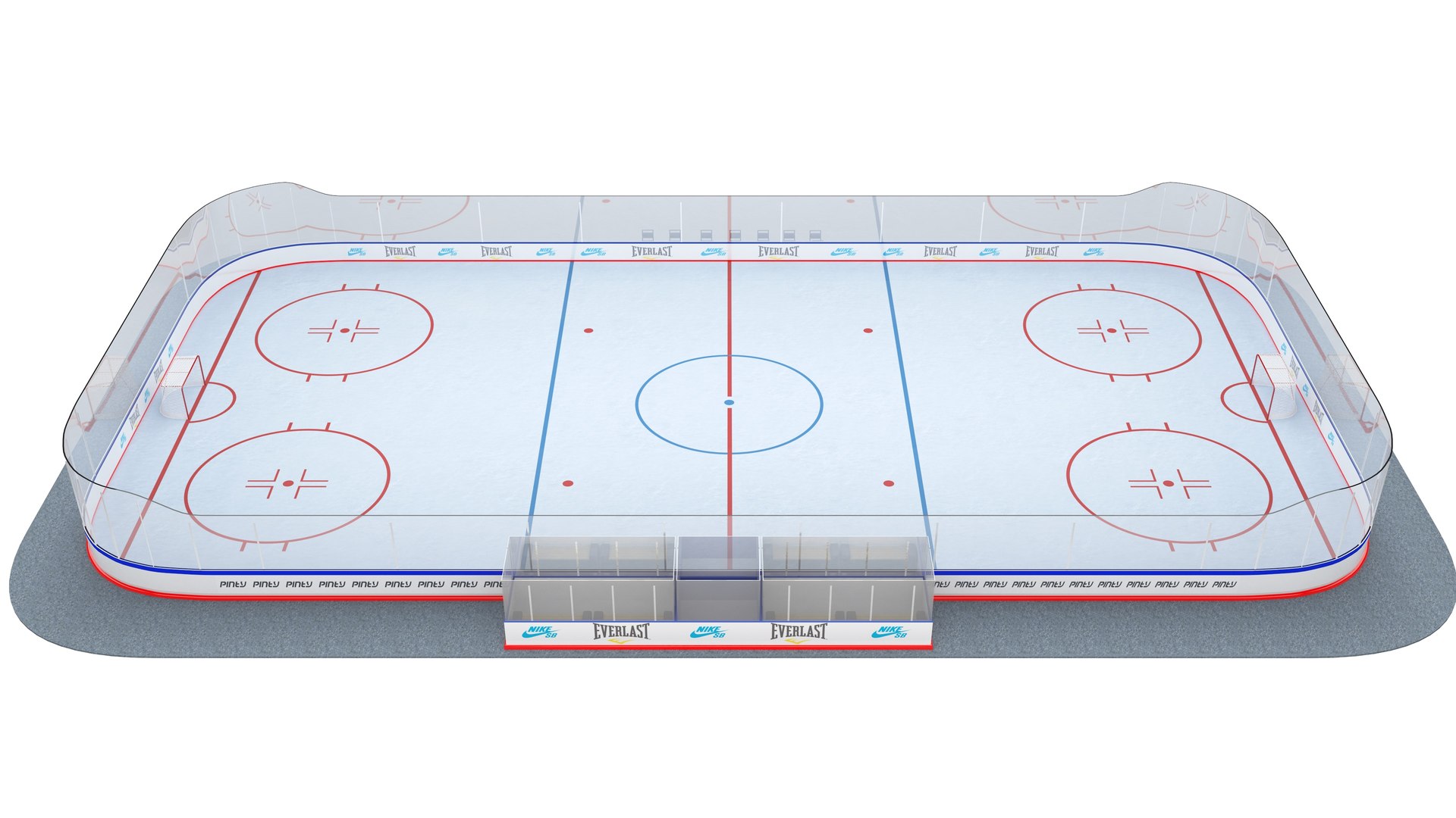 Ice Hockey Rink Model - TurboSquid 1739716
