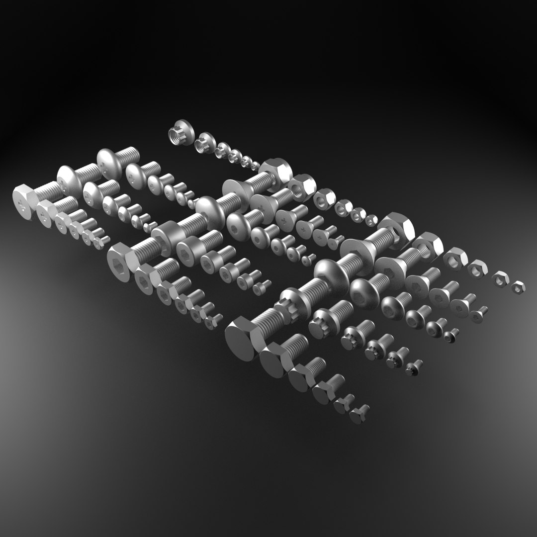 3D Bolts And Nuts Collection https://p.turbosquid.com/ts-thumb/KS/NlovsH/Vo/7/png/1640969408/1920x1080/fit_q87/1870b205be78b0715c6ed7e574d86b579f212688/7.jpg