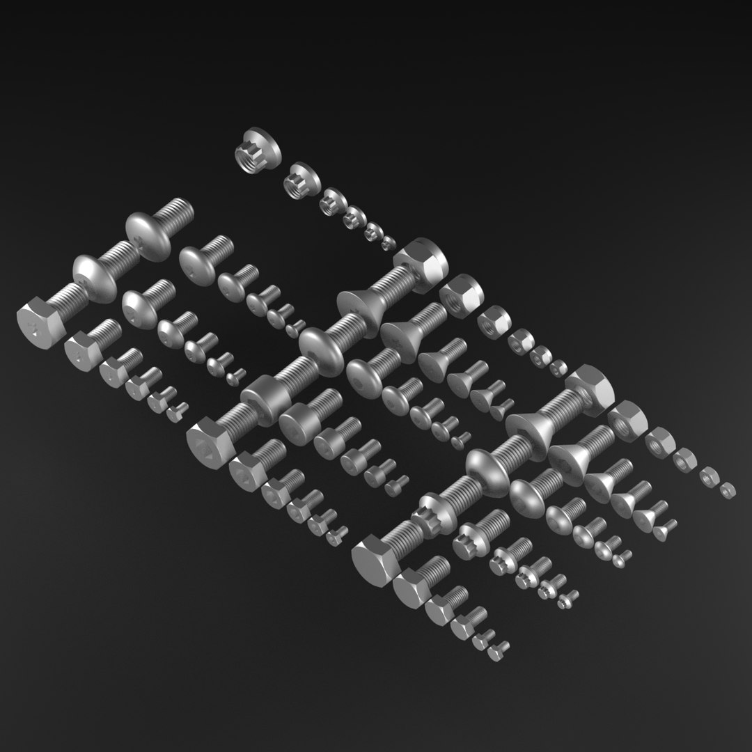 3D Bolts And Nuts Collection https://p.turbosquid.com/ts-thumb/KS/NlovsH/ei/12/png/1640969410/1920x1080/fit_q87/18b0e7eb6e516cbfab0f460c7c13234fa424bad1/12.jpg