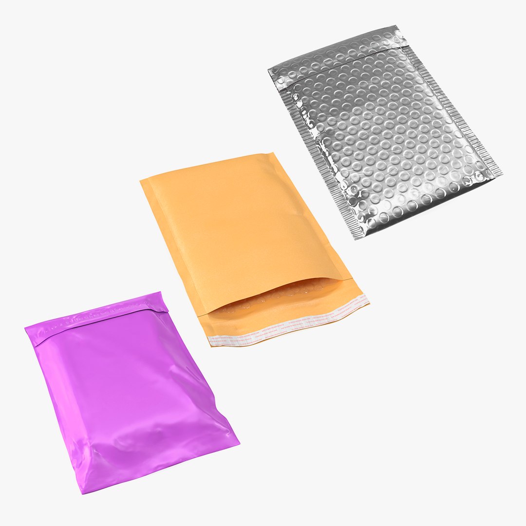Envelopes Collection 2 3D model preview