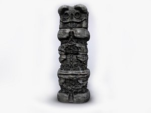 3d model stone totem s