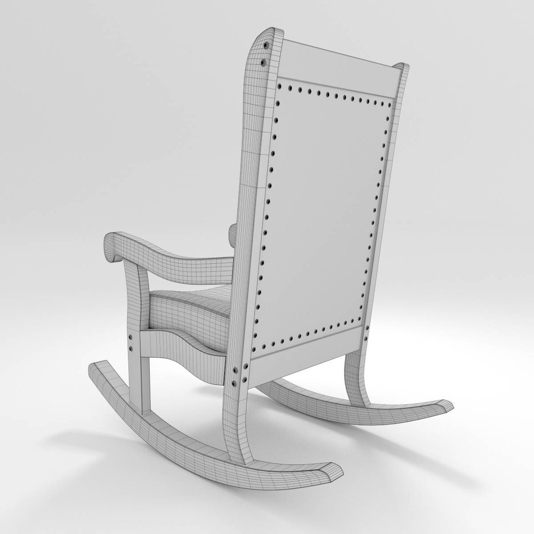 3d old rocking chair model