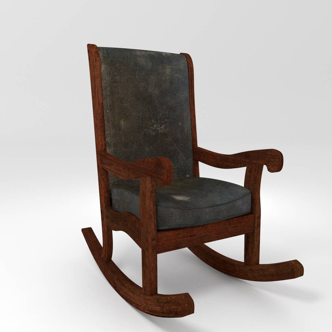 3d old rocking chair model