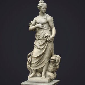 statue allegory peace 3D model