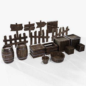 3D Wood Asset Pack