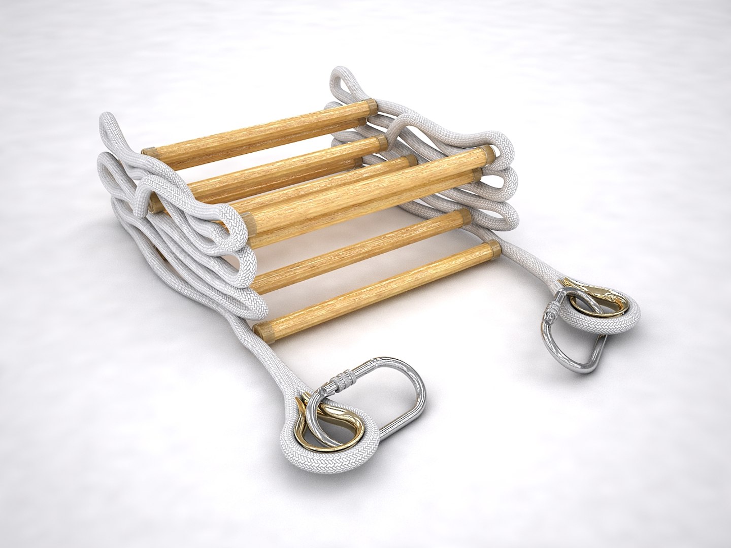 Folded Rope Ladder 3D - TurboSquid 1381176