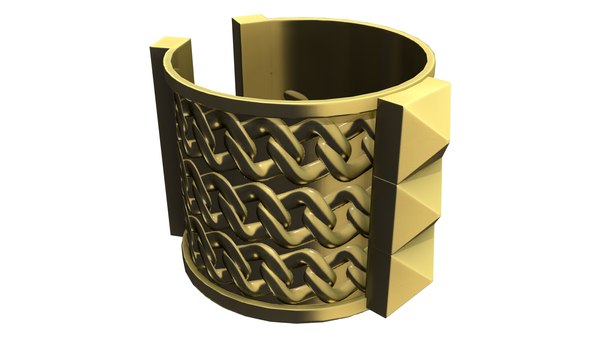 3D Gold Bracelet model