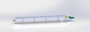diameter 470 length 6500 helical conveyor screw 3D model