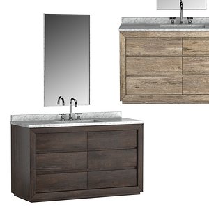 RECLAIMED OAK SINGLE EXTRA WIDE VANITY