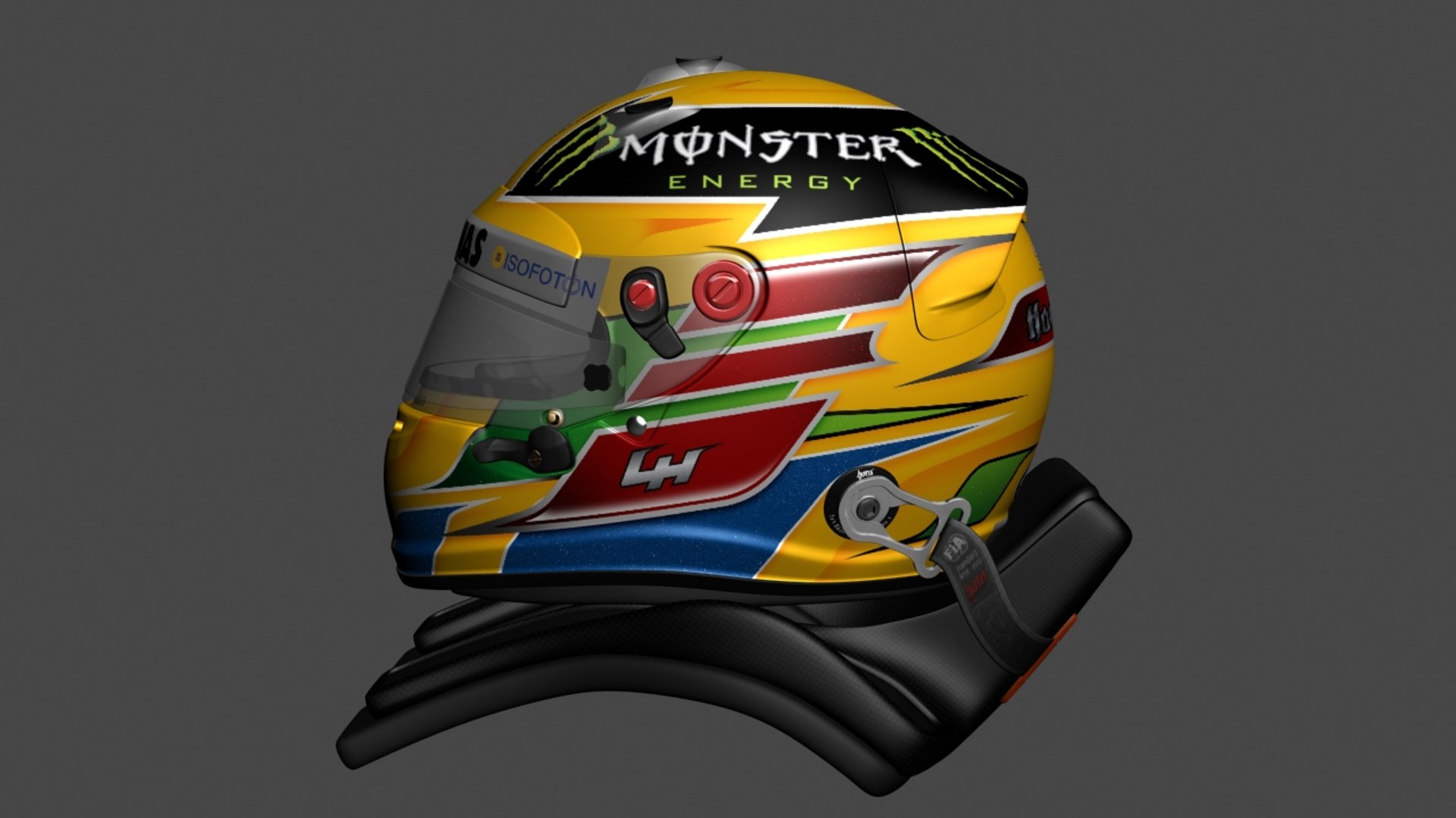 Hamilton 2013 F1 Helmet 3ds