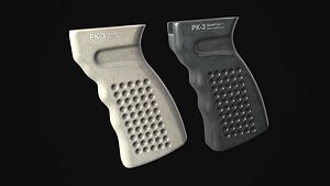 3D PBR gameready Zenitco RK-3 pistolgrip for AK model
