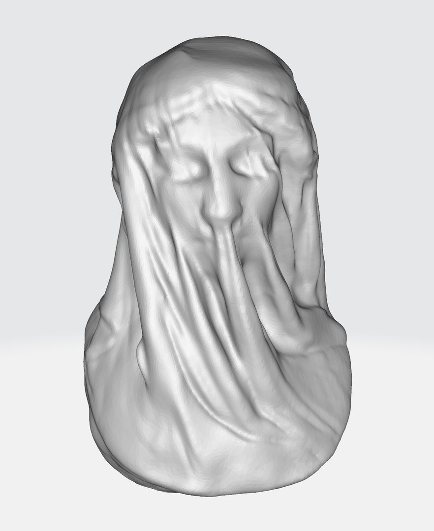 The Veiled Virgin By Giovanni Strazza 3D Model - TurboSquid 2190698