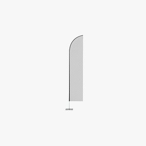 promo flag feather 3D model
