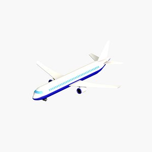 cartoon passanger plane