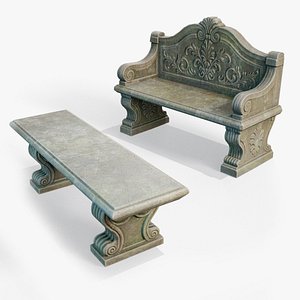 3D model Garden Bench