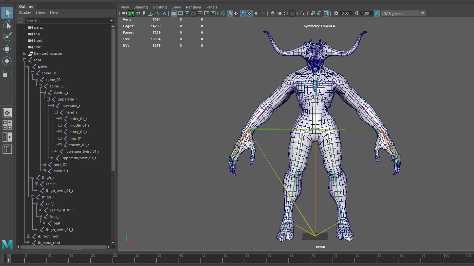 3D Demon Character Model - TurboSquid 2050572