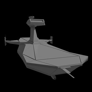 Star ship low poly