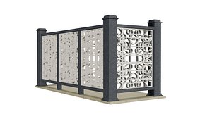 3D Model Railing - Balcony