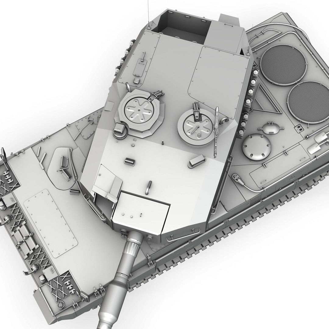 German Battle Tank Leopard 2a4 3d Model