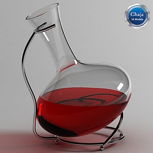 decanter wine 3d model