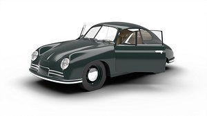 Porsche 3562 Coupe 1948 3d model HQ