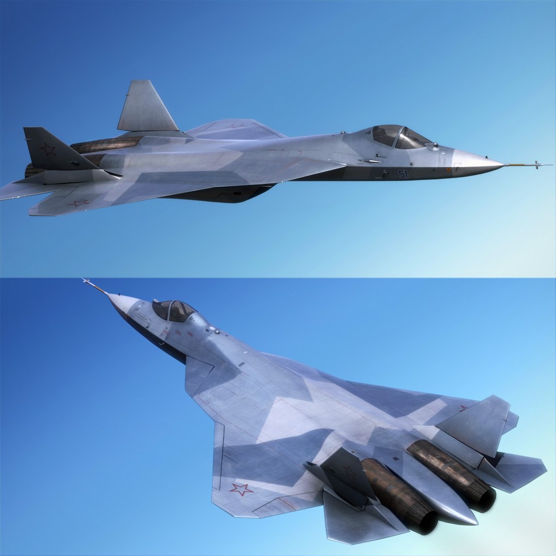 Sukhoi Pak Fa T-50 3d Model