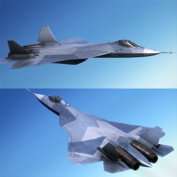 sukhoi pak fa t-50 3d model