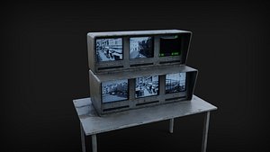 Security Monitors  CCTV 3D