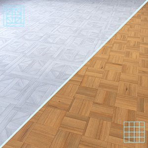Parquet - Laminate - Wooden floor 2 in 1 3D model