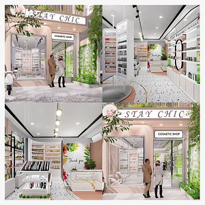 Cosmetic Shop Model 3D 3D model