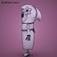 Personaje de frijol Rigged Mom de Low-Poly