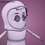 Personaje de frijol Rigged Mom de Low-Poly