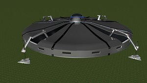 flying saucer 3d c4d