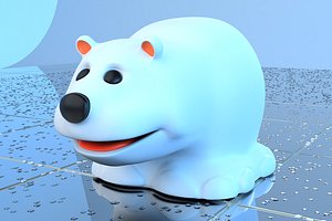 3d polar bear