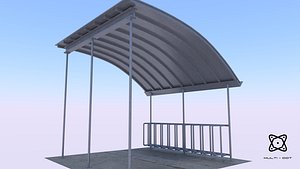 urban bike park 3d model