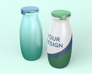 Yogurt Bottle 3D model