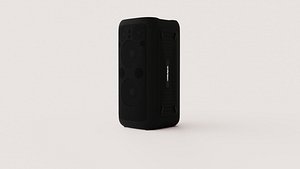 3D model Portable Black Multi-Driver Party Speaker with Carry Handle