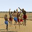 3D-Volleyballfeldmodell