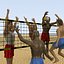 3D-Volleyballfeldmodell
