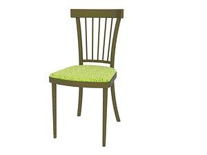 wooden chair 3D model