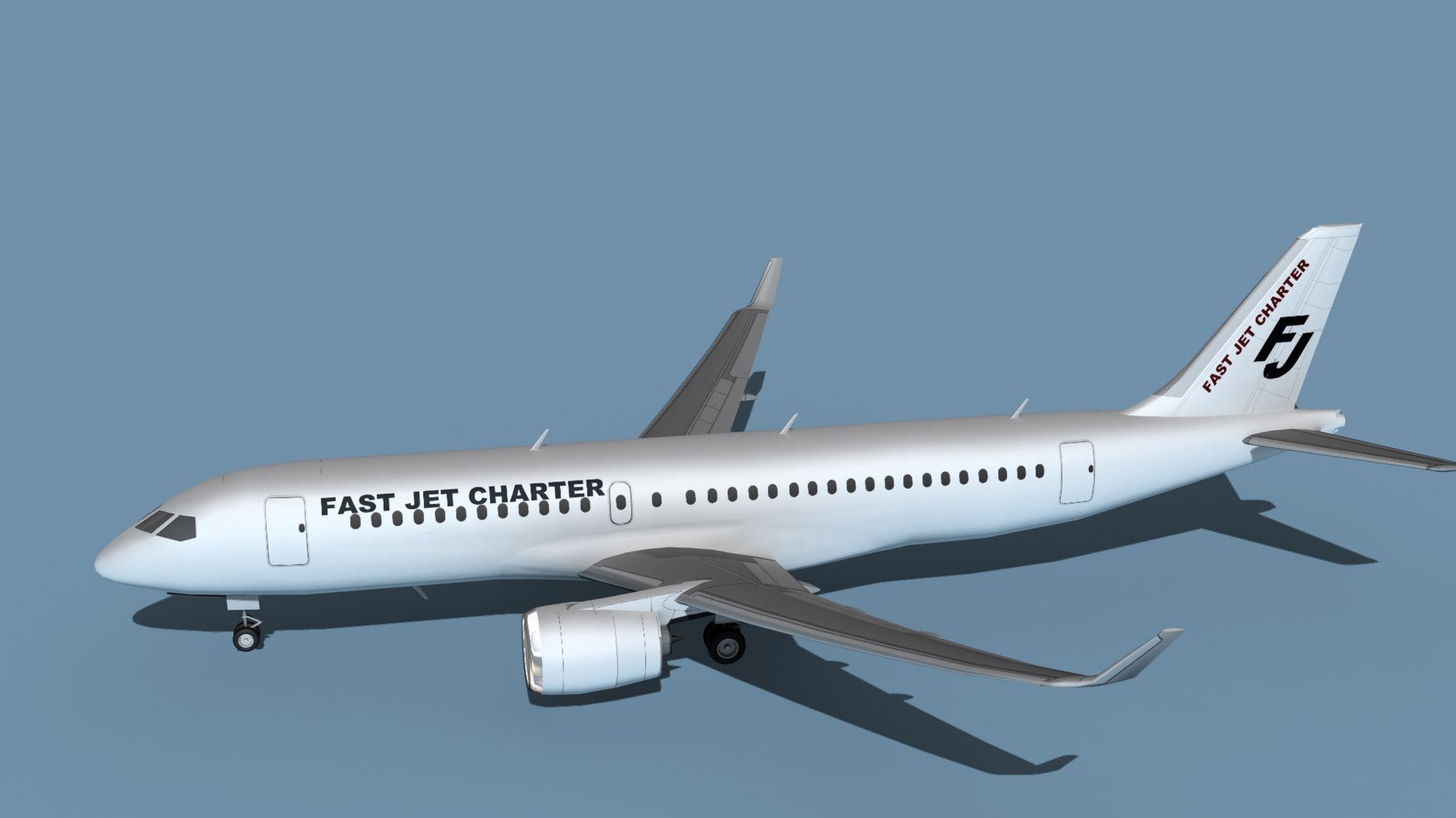 3D Bombardier CS100 Fast Jet Charter Model - TurboSquid 1763233