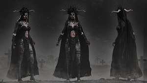 3D Dark Priestess model