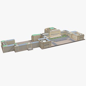 United Nations Office Building Geneva model
